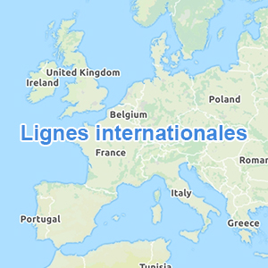 Carte lignes Europe ouest title=